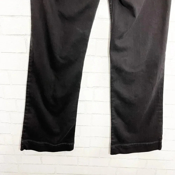 Armani Exchange Black Wide Leg Flare Medium Rise Jeans Women's Size 4 Short - Picture 7 of 10